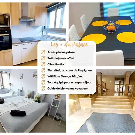 Apartament Sejour Avec Piscine - Petit-dejeuner A La Demande - 20 Minutes De L'espagne - Le Palace Climatise *